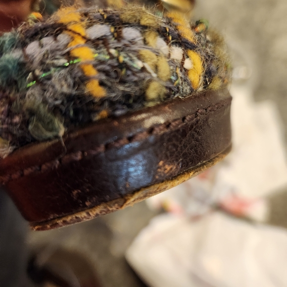 COACH RARE Bohemian woven Boucle clogs - Picture 8 of 8